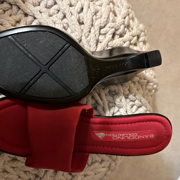 Vintage Bandolino shoes. Red/orange. Sz 8 - Picture 2 of 2